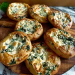 Spinach Cottage Cheese Flagels Flat Bagels