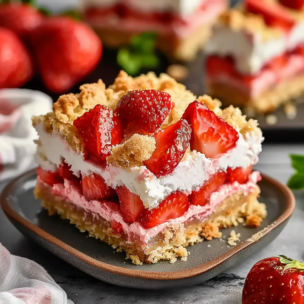 Delicious Strawberry Shortcake Bars Recipe for Sweet Lovers