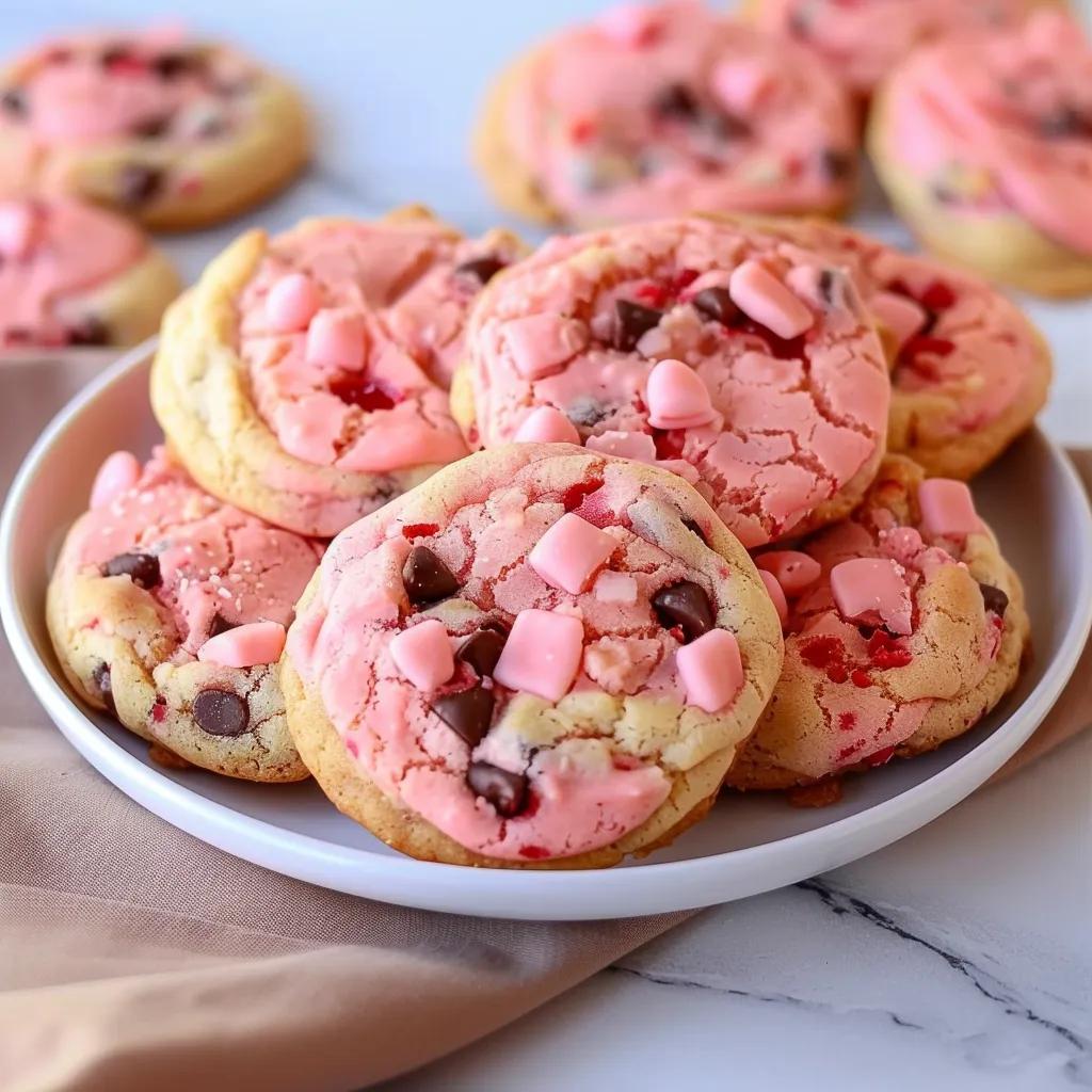 Delicious Valentines Day Strawberry Cake Mix Cookies Recipe