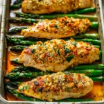 Baked Parmesan Chicken and Asparagus