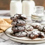 brownie crinkle cookies