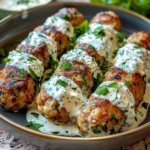 Chicken Kofta with Garlic Yogurt Sauce