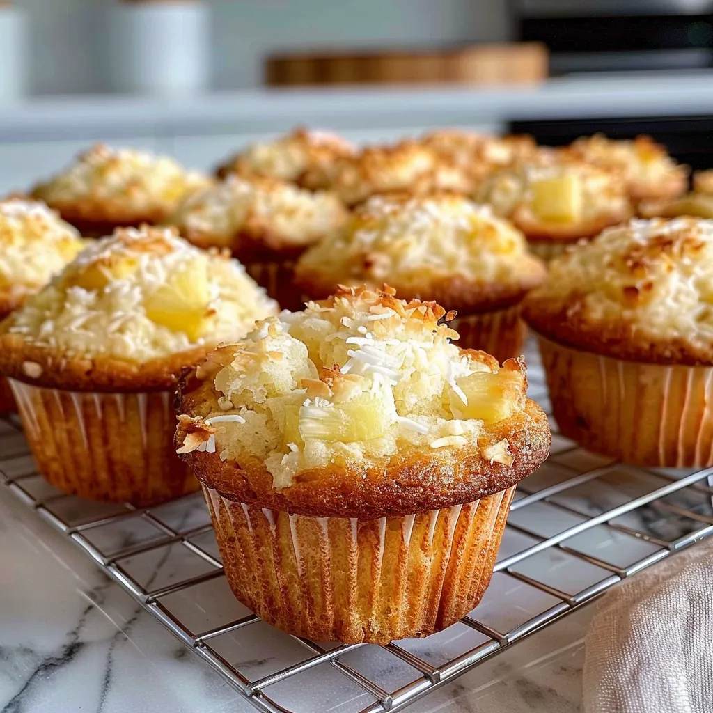 Delicious Coconut and Pineapple Cottage Cheese Muffins Recipe