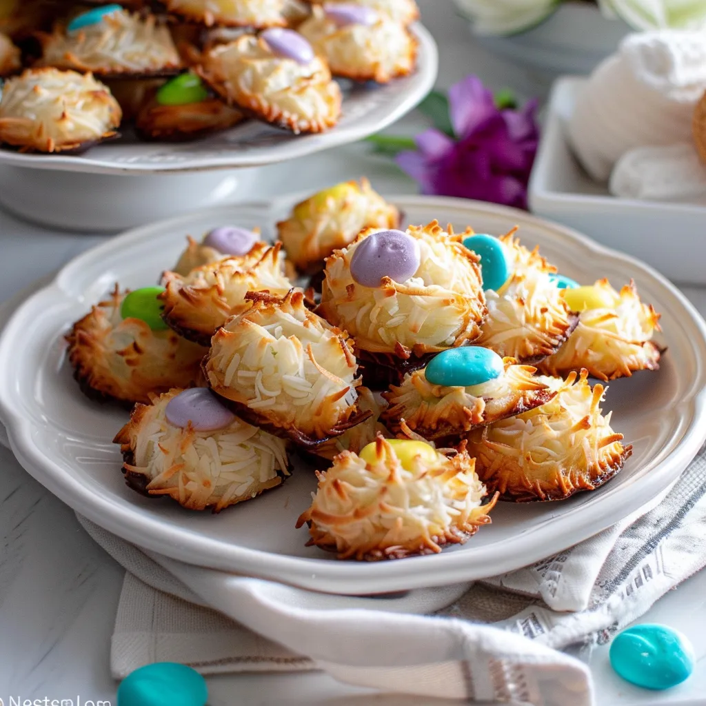 Coconut Macaroon "Nests"