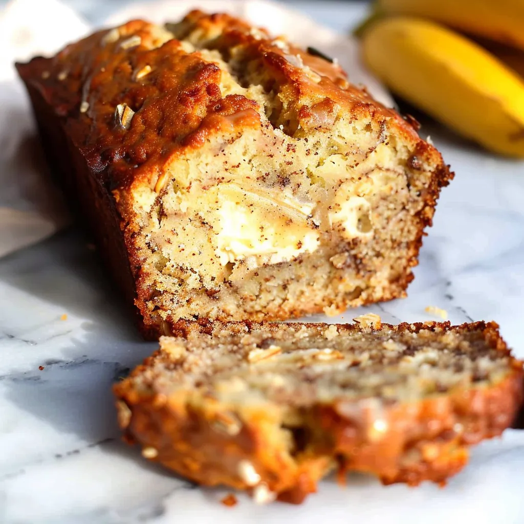 Irresistible Cream Cheese-Filled Banana Bread Recipe to Savor