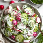 Creamy Cucumber Radish Salad
