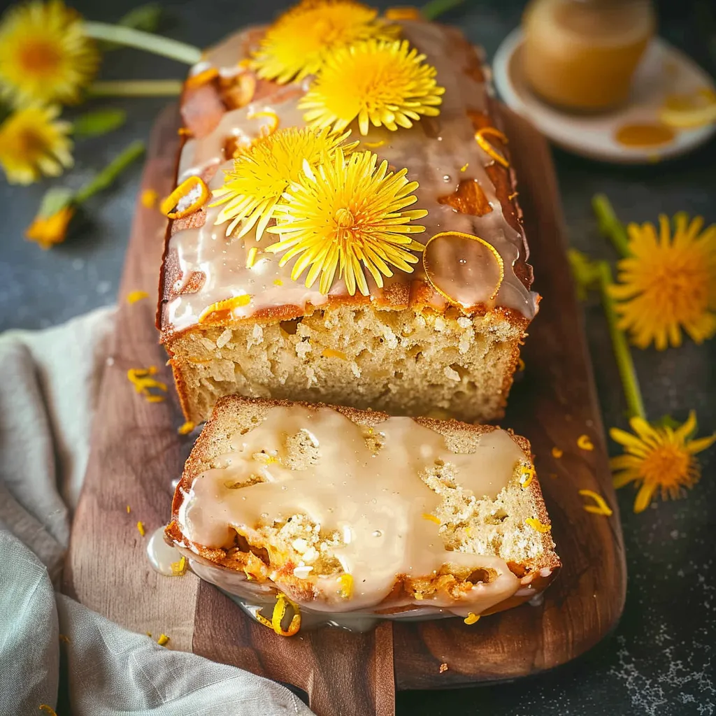 Delicious Dandelion Bread With Honey Lemon Glaze Recipe Today