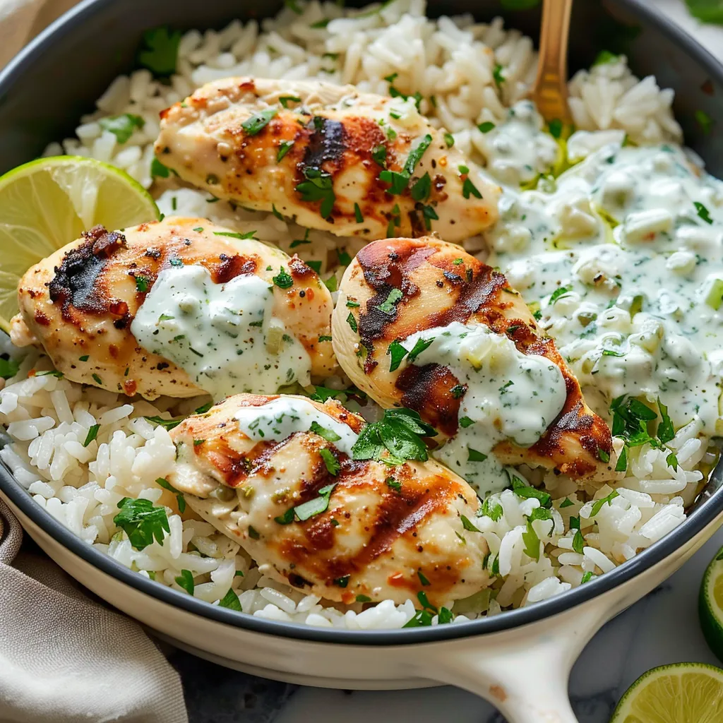 Easy Dump-and-Bake Chicken Tzatziki Rice Recipe for Dinner