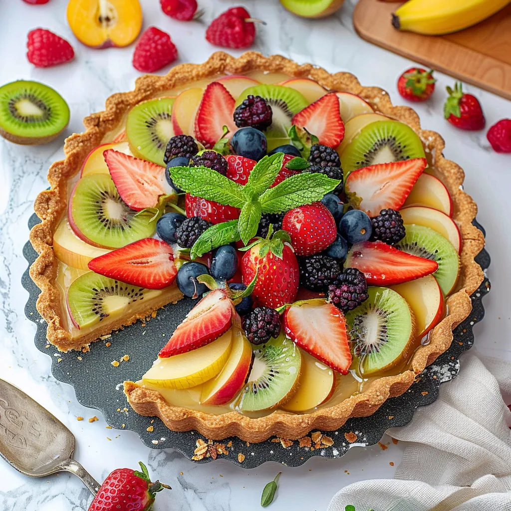 Fruit Tart with Custard Filling