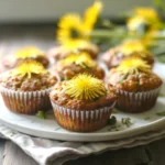 Gluten Free Dandelion Muffins