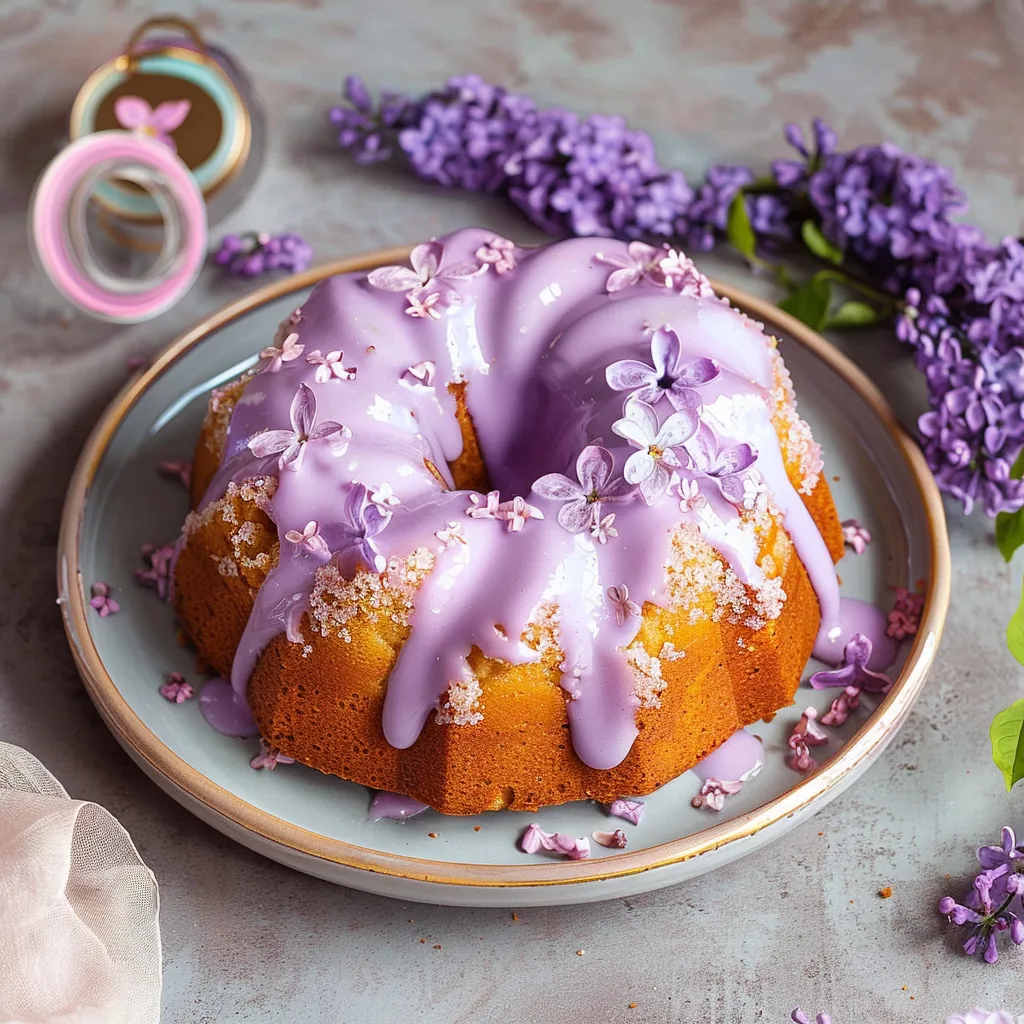 Delicious Lilac Bundt Cake Recipe for a Stunning Dessert