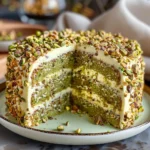 Pistachio Mascarpone Layer Cake