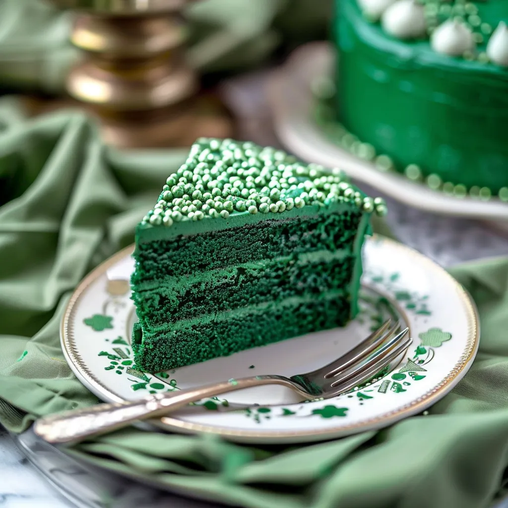 St. Patrick’s Day Green Velvet Cake