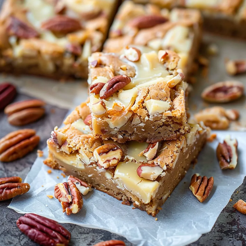 White Chocolate Butter Pecan Blondies