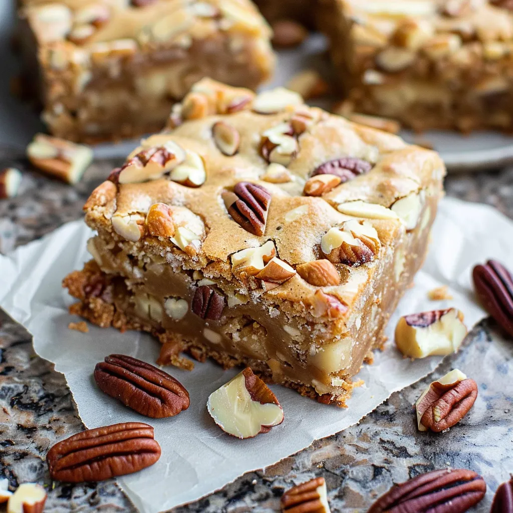 Irresistible White Chocolate Butter Pecan Blondies Recipe Revealed