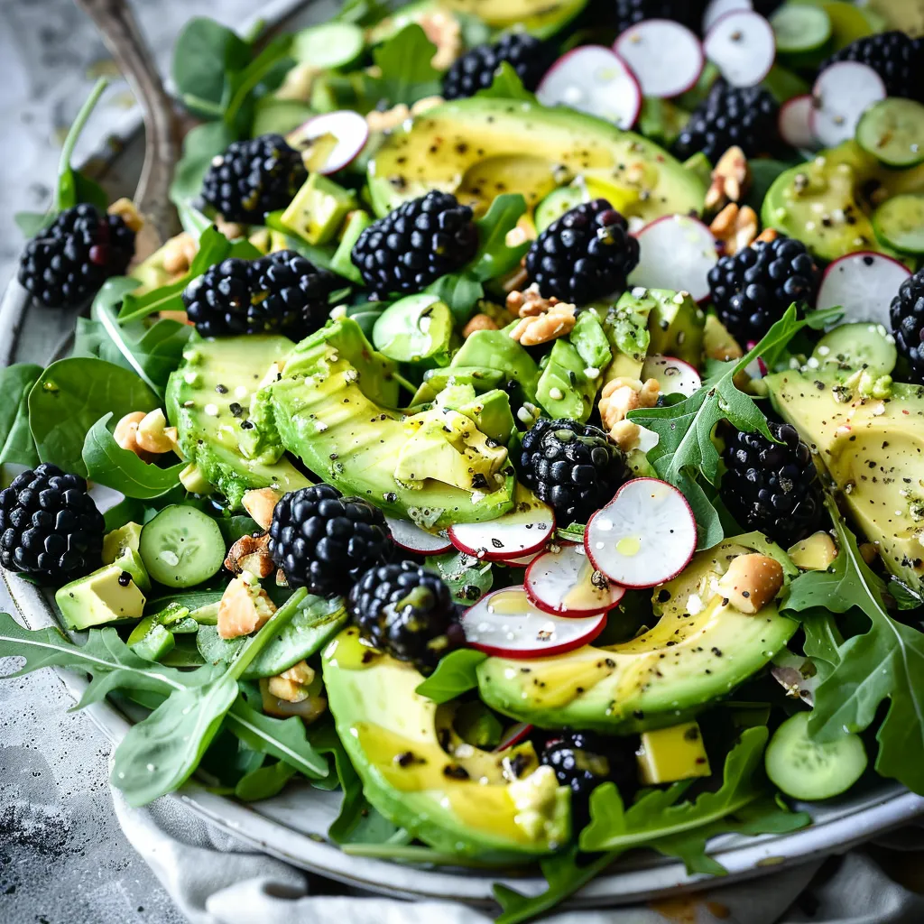 Delicious Blackberry Avocado Arugula Salad Recipe to Try Today
