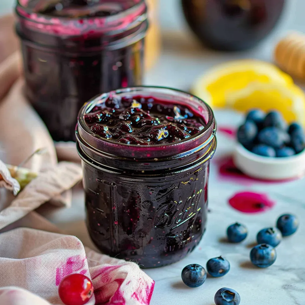 Delicious Blueberry Jam with Vanilla: Sweet Summer Bliss