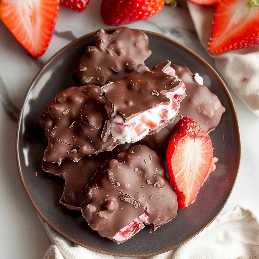 Delicious Chocolate Strawberry Yogurt Clusters You’ll Love!