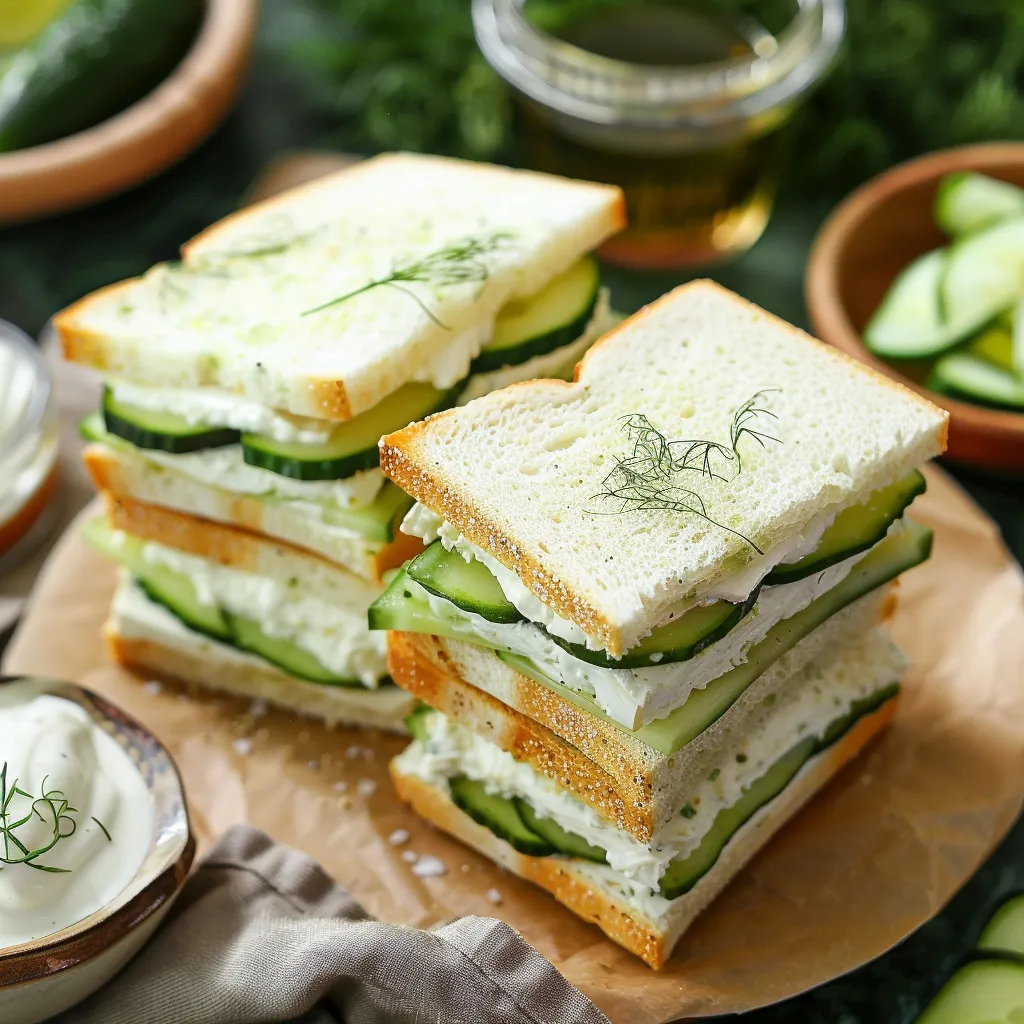 Delicious Cucumber Tea Sandwiches for Perfect Afternoon Delight