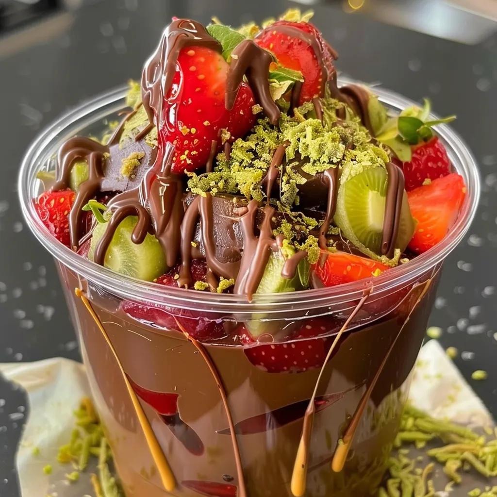Amazing Dubai Chocolate Strawberry Cup: A Sweet Delight!