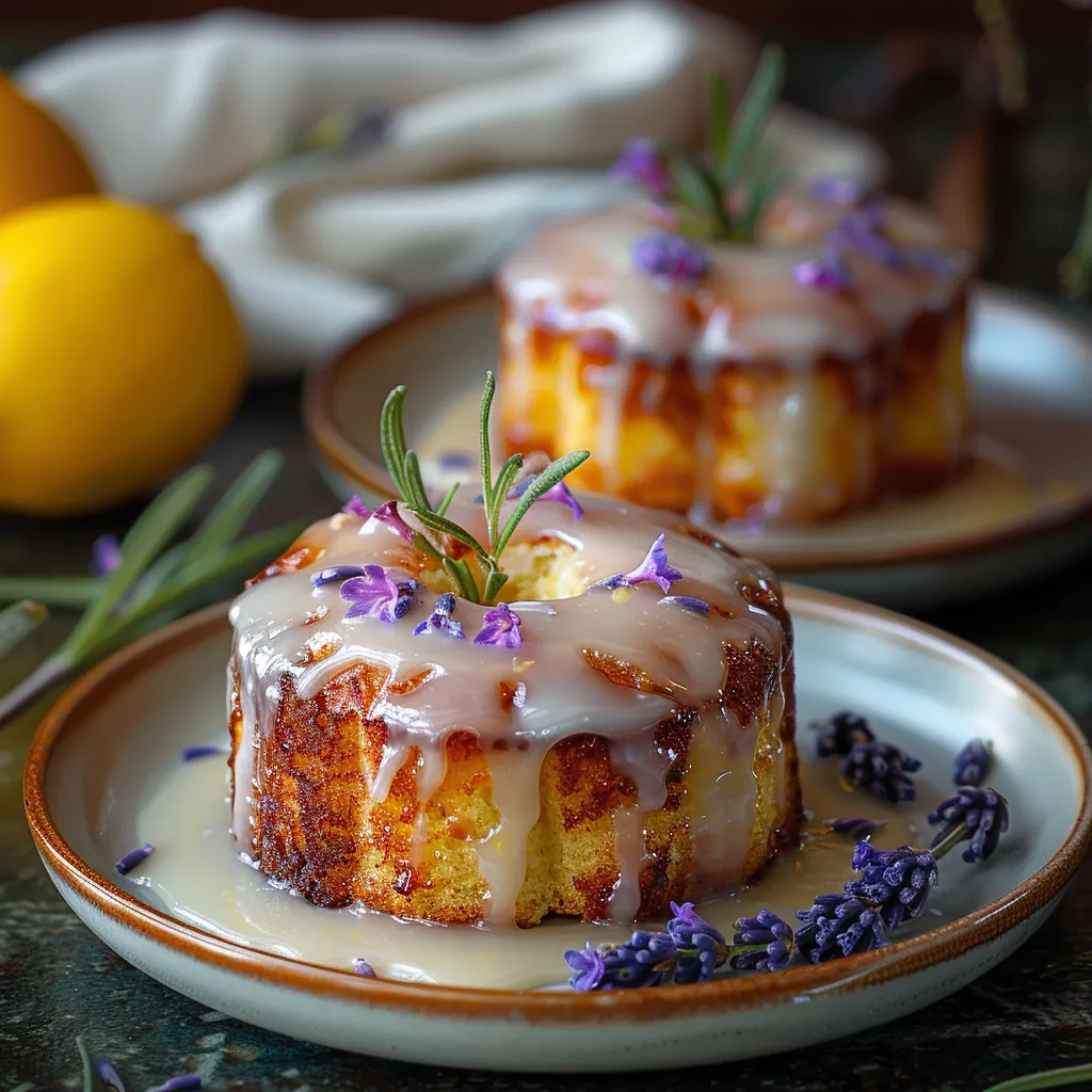 Delicious Mini Lemon Cakes with Lavender Glaze Recipe Revealed