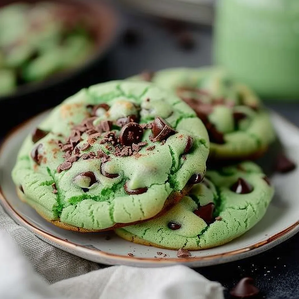 Delicious Mint Chocolate Chip Green Cookies Recipe to Try Today
