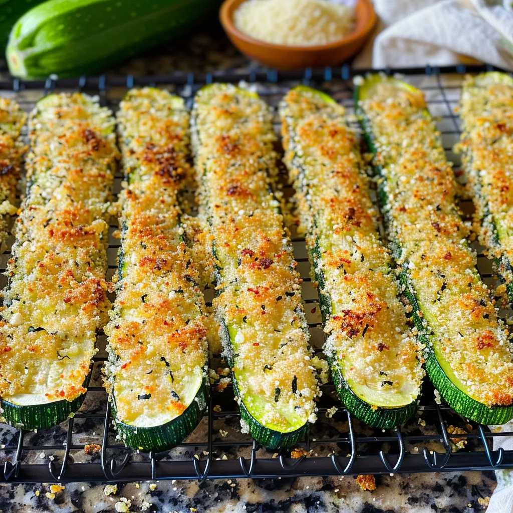 Crispy Parmesan Crusted Zucchini Wedges: A Delicious Recipe