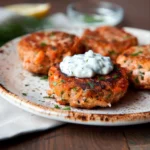 Salmon Cakes with Greek Yogurt Tartar Sauce