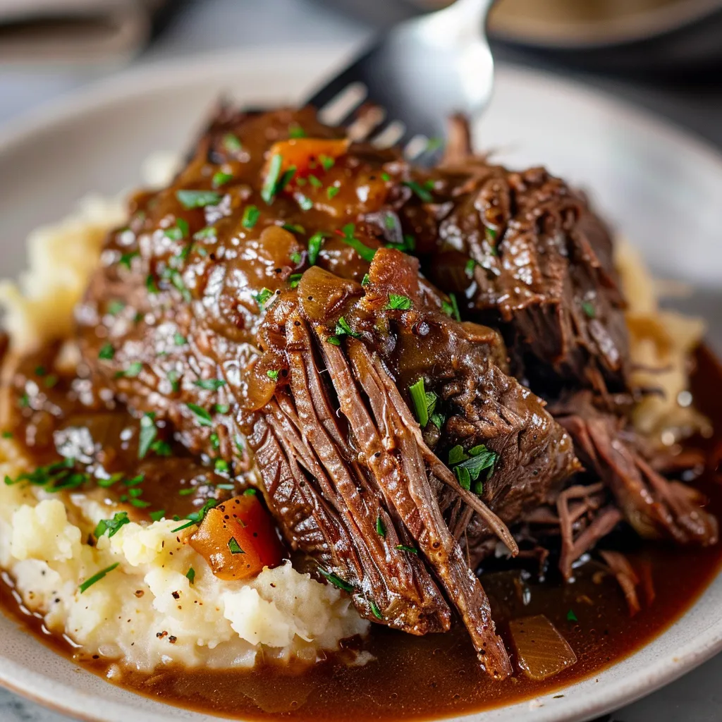 Delicious Slow Cooker Roast Beef with Gravy Recipe Delight