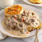 Southern Sausage Gravy and Biscuits