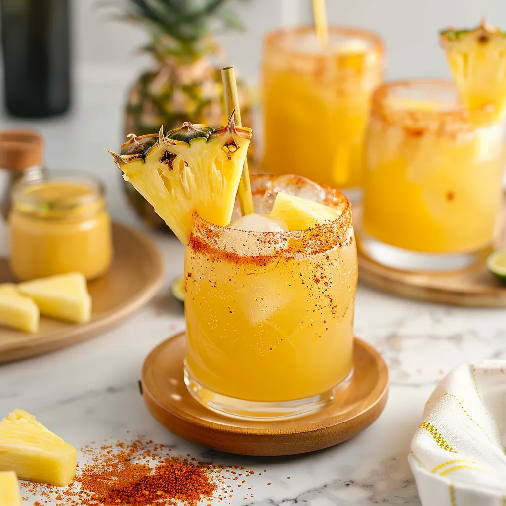 Zesty Spicy Pineapple Ginger Mocktail for Refreshing Cheers!