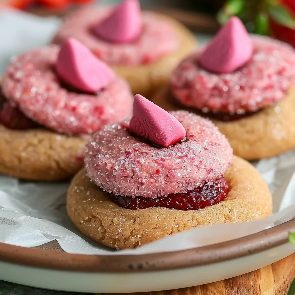 Irresistible Strawberry Kiss Cookies Recipe for Sweet Moments