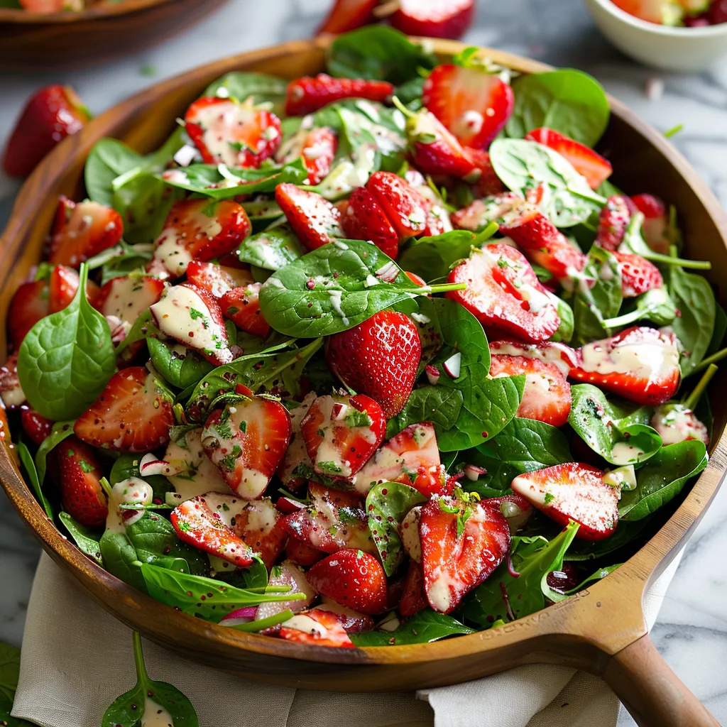 Delicious Strawberry Spinach Salad Recipe for Healthy Eating