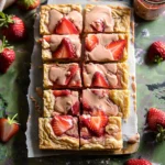 Strawberry White Chocolate Blondies