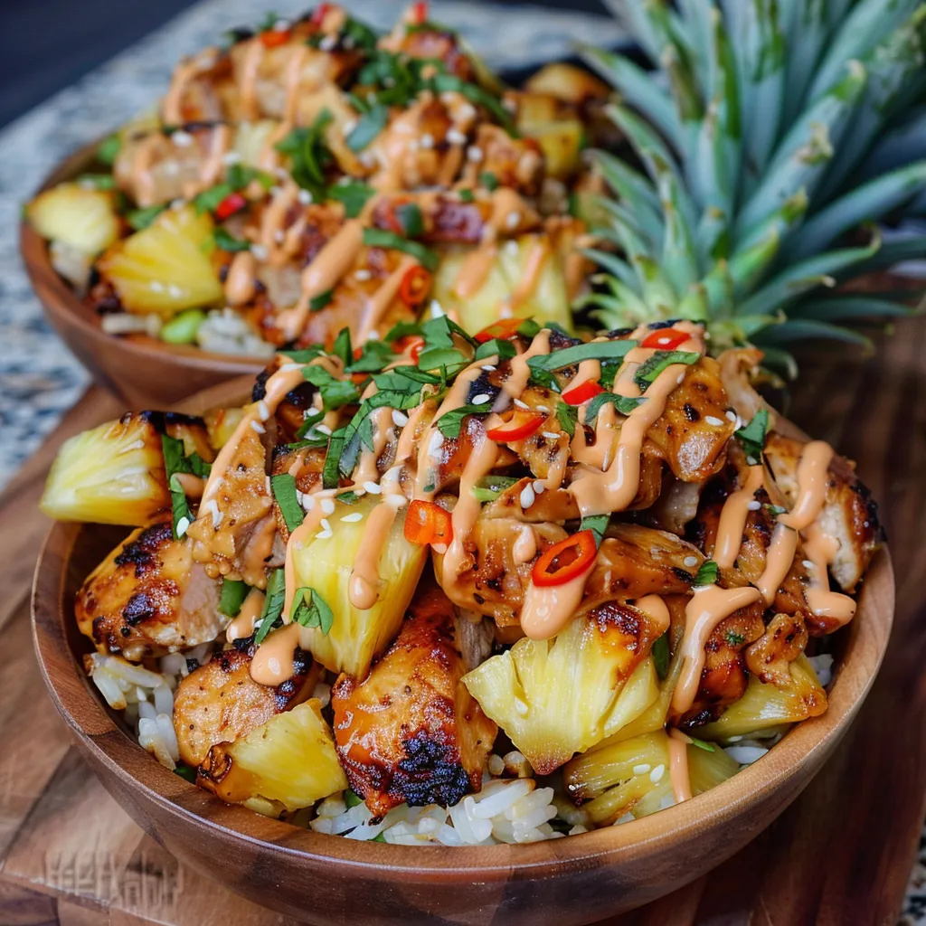 Savory Teriyaki Chicken Pineapple Bowls for Ultimate Flavor