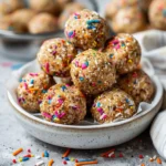 Birthday Cake Batter Protein Balls