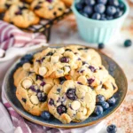 Blueberry white chocolate chip cookies