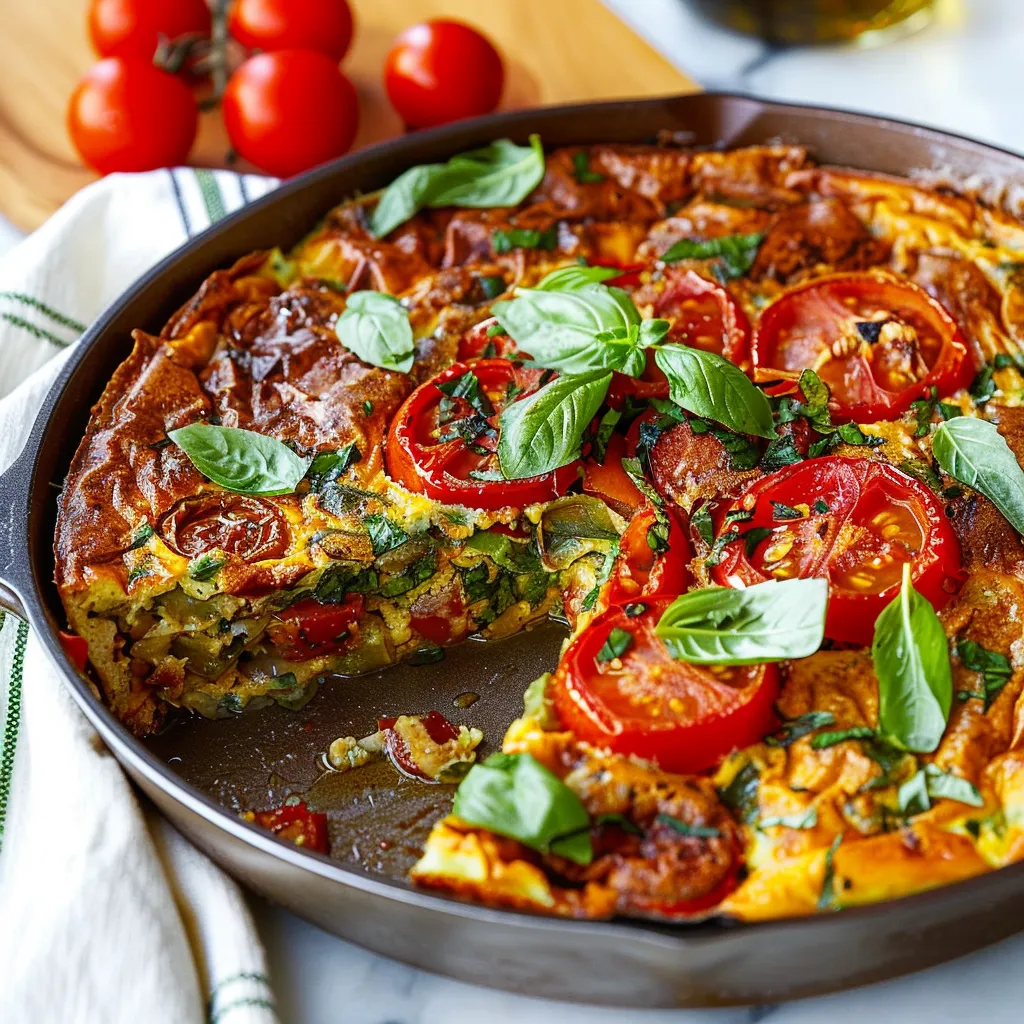 Savory Caprese Frittata Recipe for Flavorful Mornings