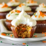 Carrot Cake Cupcakes with cream cheese frosting