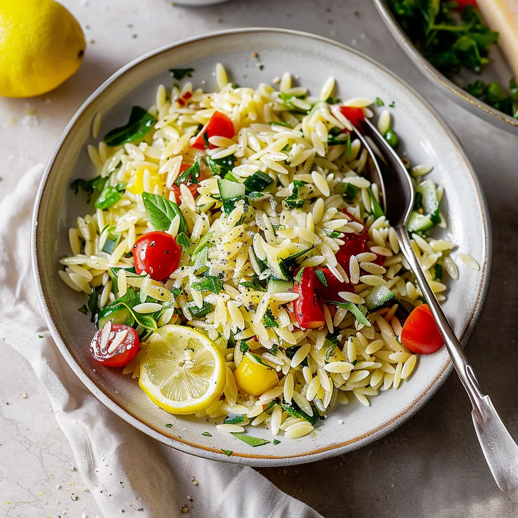 Refreshing Chilled Lemon Orzo Salad Recipe for Ultimate Taste