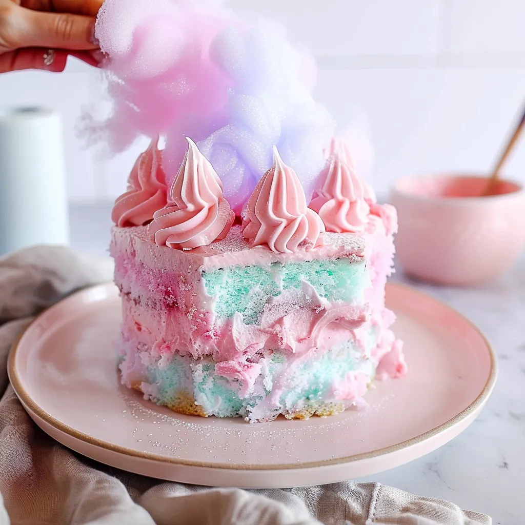Fluffy Cotton Candy Cake