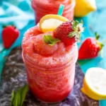 Frozen Strawberry Lemonade Slushies