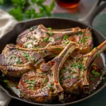 garlic and herb crusted lamb chops