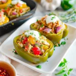 Greek Chicken Stuffed Peppers