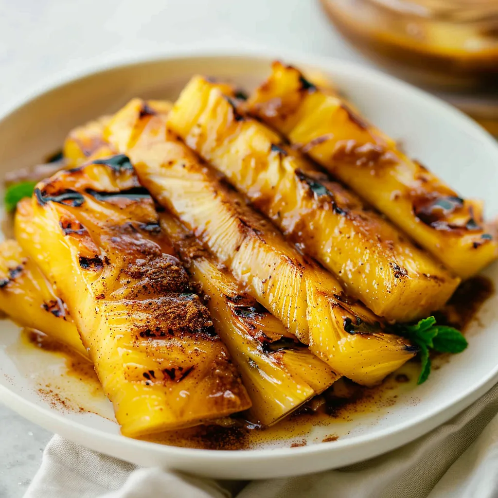 Delicious Grilled Pineapple with Cinnamon Sugar Recipe Mastery