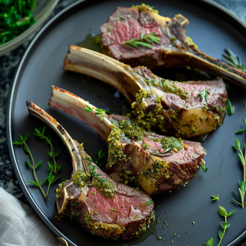 Savory Herb-Crusted Lamb Chops for Irresistible Flavor Delight