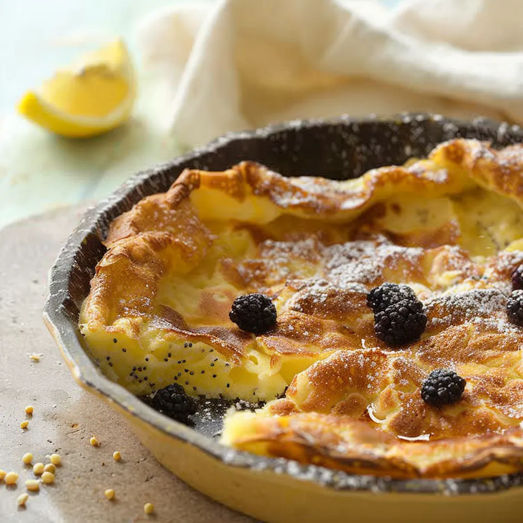 Delicious Lemon Poppy Seed Dutch Baby Recipe You Must Try!