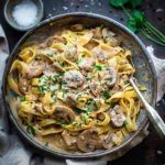 Mushroom Leek Stroganoff