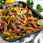 Sheet Pan Beef Fajitas
