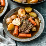 Slow Cooker Beef Pot Roast with Carrots and Potatoes